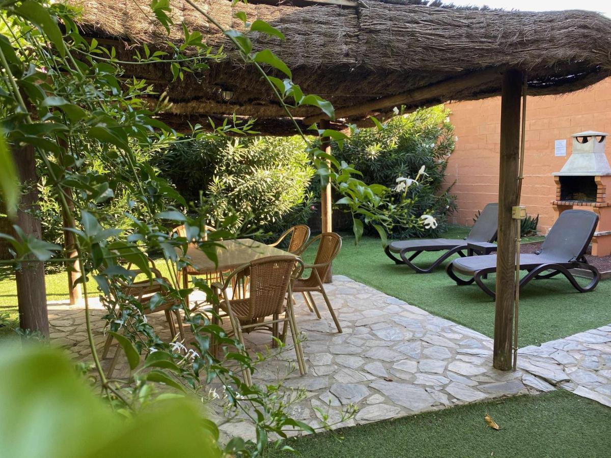 Casa Bungalows con jardín privado y piscina compartida en playa el Palmar Cádis Exterior foto